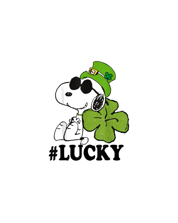 Peanuts St. Patrick's Snoopy Lucky Clover T-Shirt