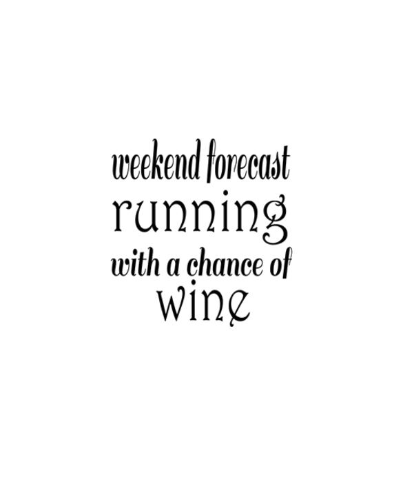Running and Wine