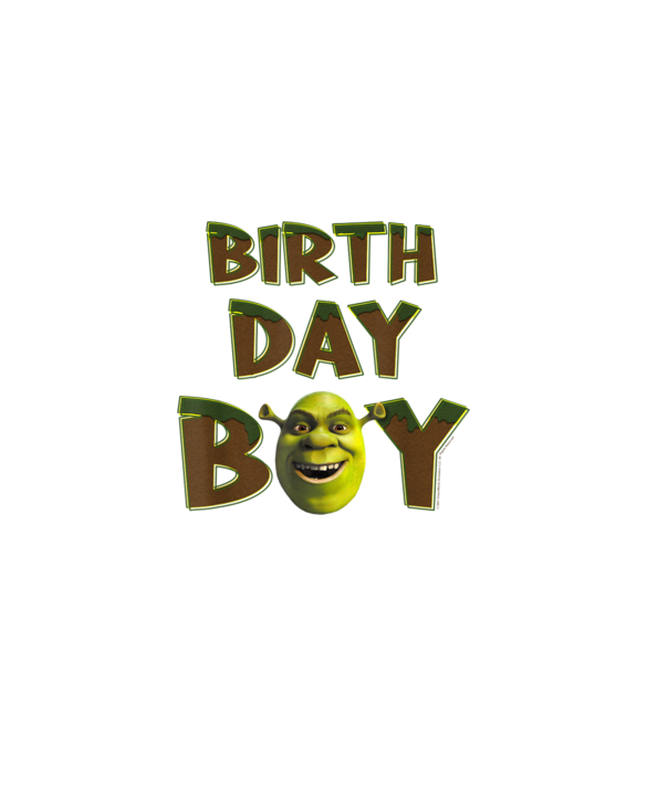 Shrek Birthday Boy Big Face T-Shirt