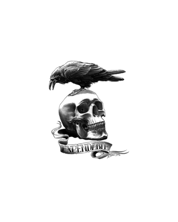 The Expendables Skull Tattoo