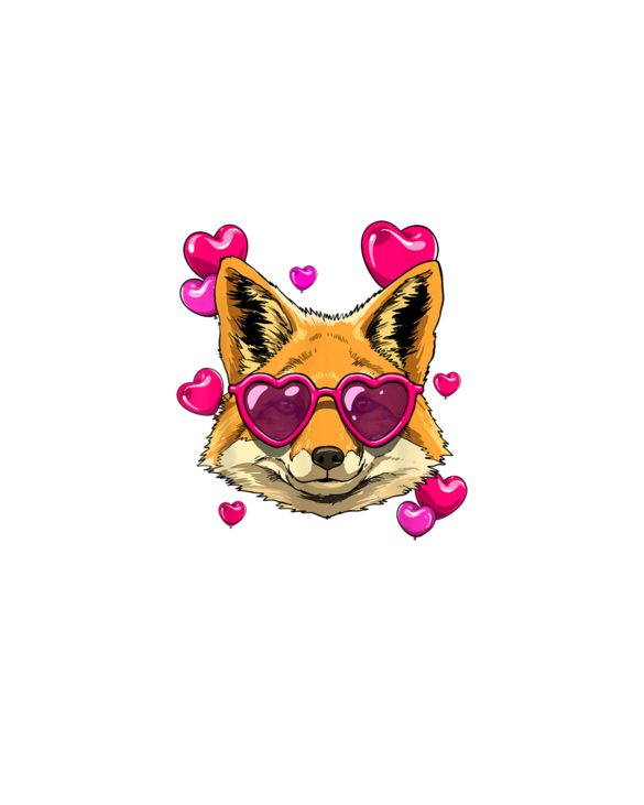 Valentines Day Fox Funny Fox Lover T-Shirt