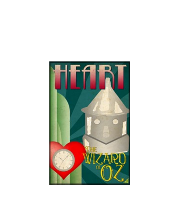 Wizard of Oz Tin Man Deco Poster Design