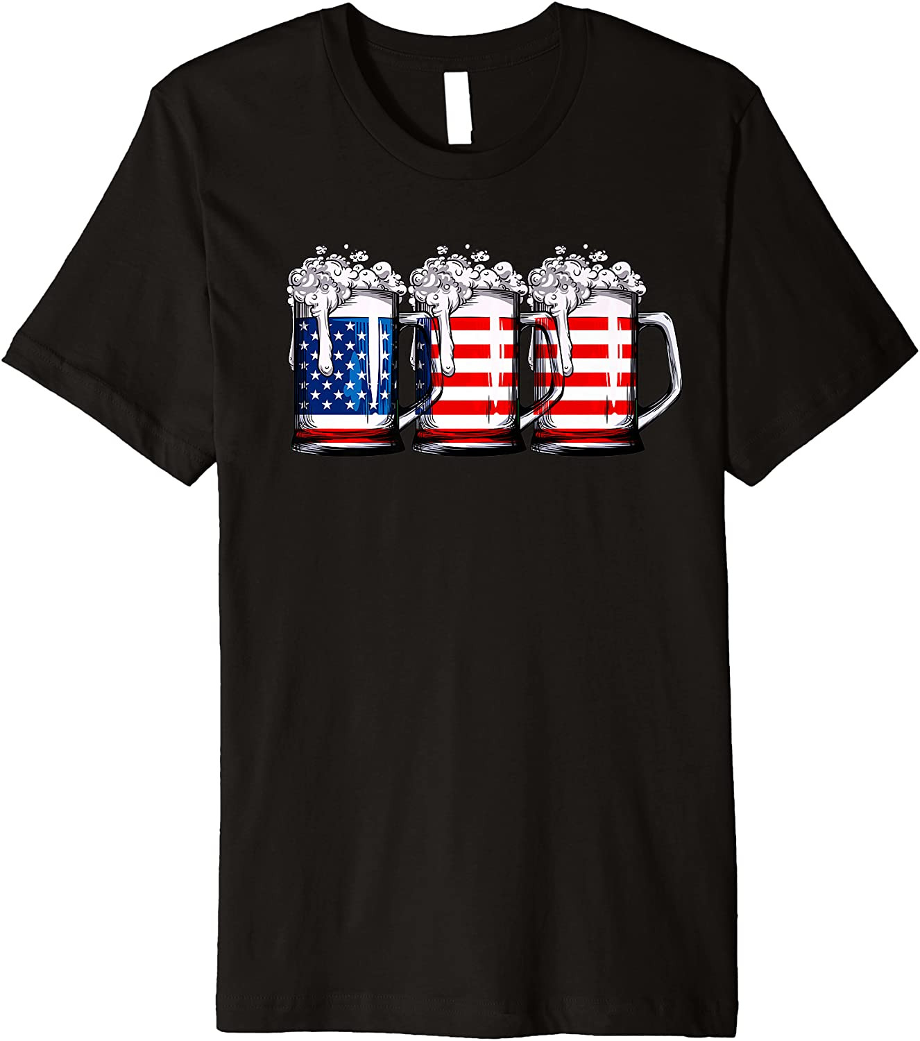 Beer American Flag T-Shirt