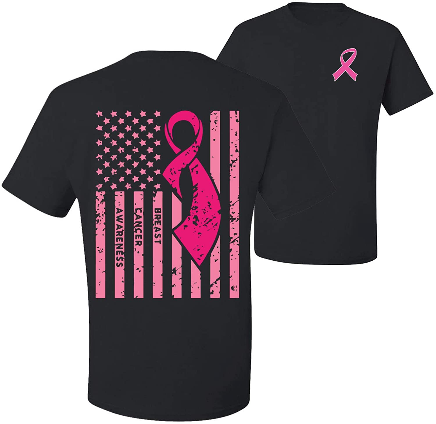 Big Or Small Save Them All Breast Cancer Awareness Front And Back T-Shirt