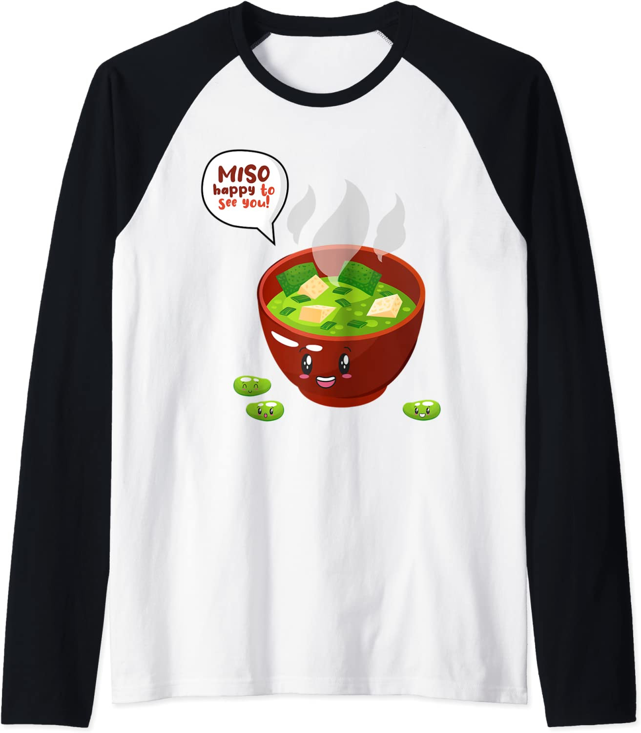 Cute Japanese Tofu Miso Happy To See You Valentine's Day Pun T-Shirt