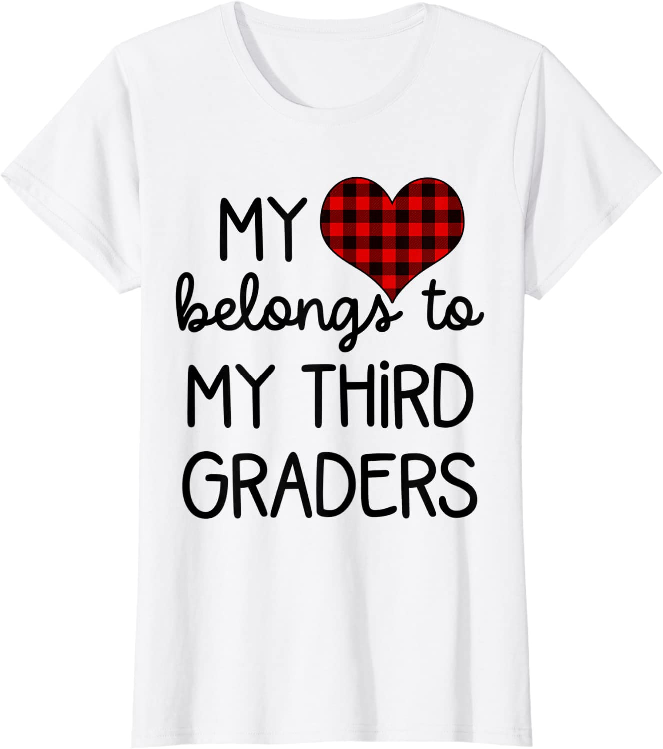 Cute Sweet Valentines Day Gift Idea For Third Grade Teacher T-Shirt