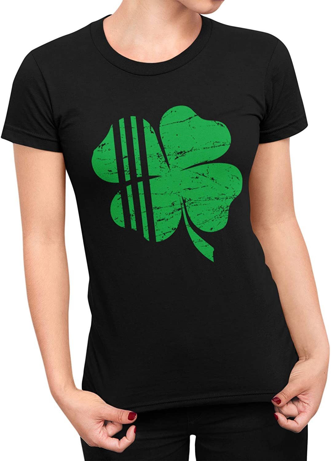 Distressed Shamrock St. Patrick's Day Irish Pride Deluxe Soft T-Shirt