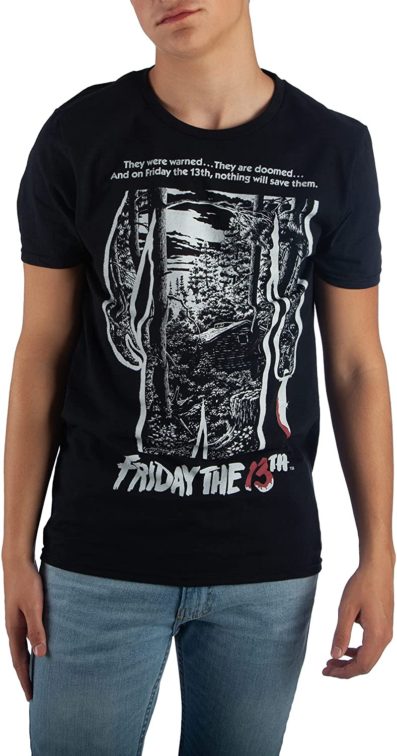 Friday The 13th Movie Poster Men's Black T-Shirt