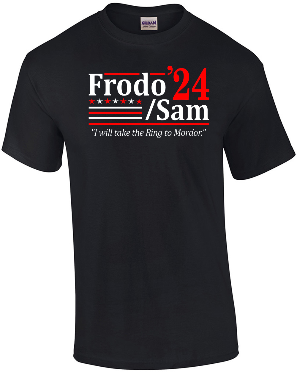 Frodo And Sam 2024 Election Hobbits Return The Ring Mens  T-Shirt