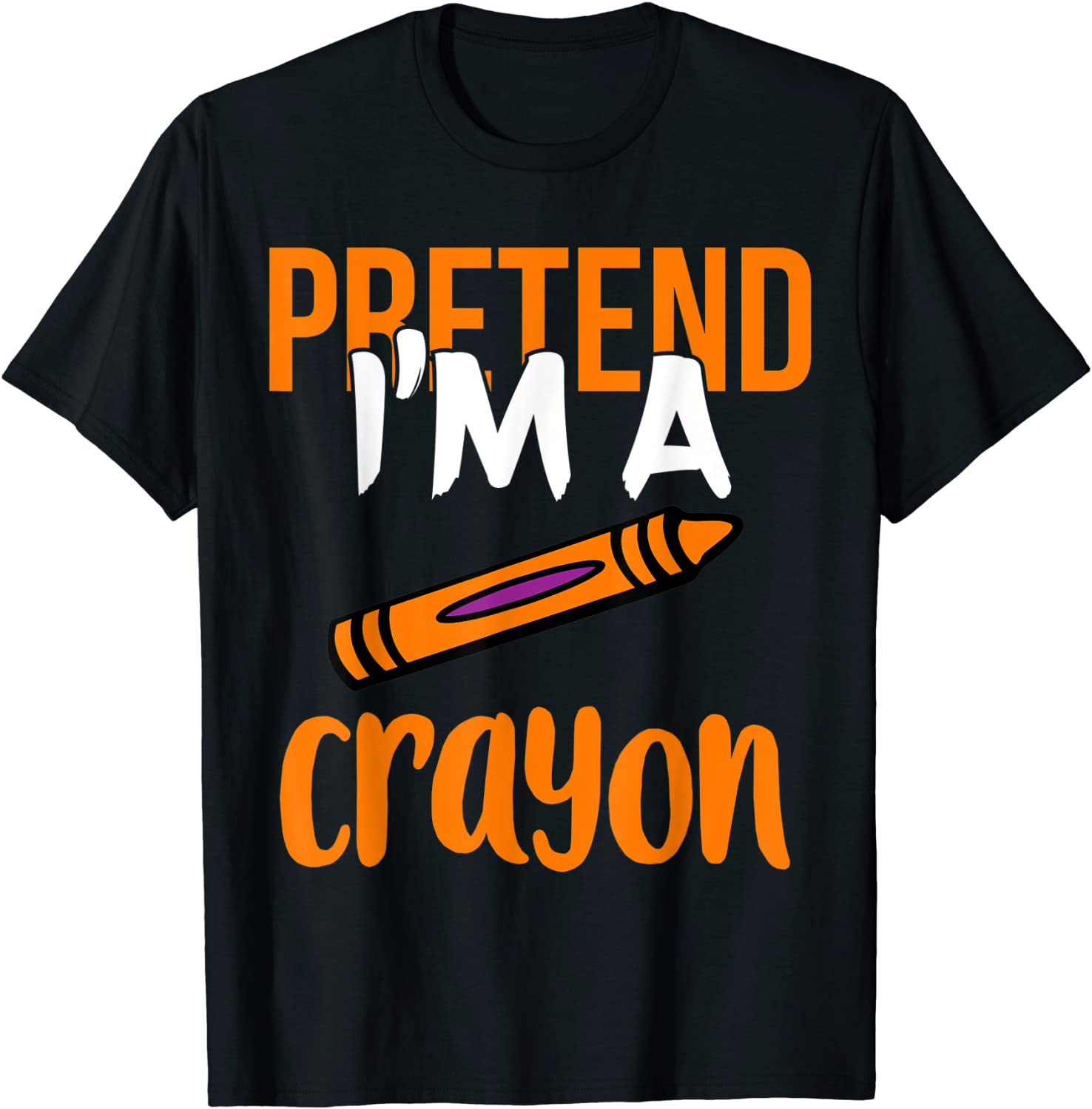 Funny Teacher Pretend I'm A Crayon Halloween Gift T-Shirt