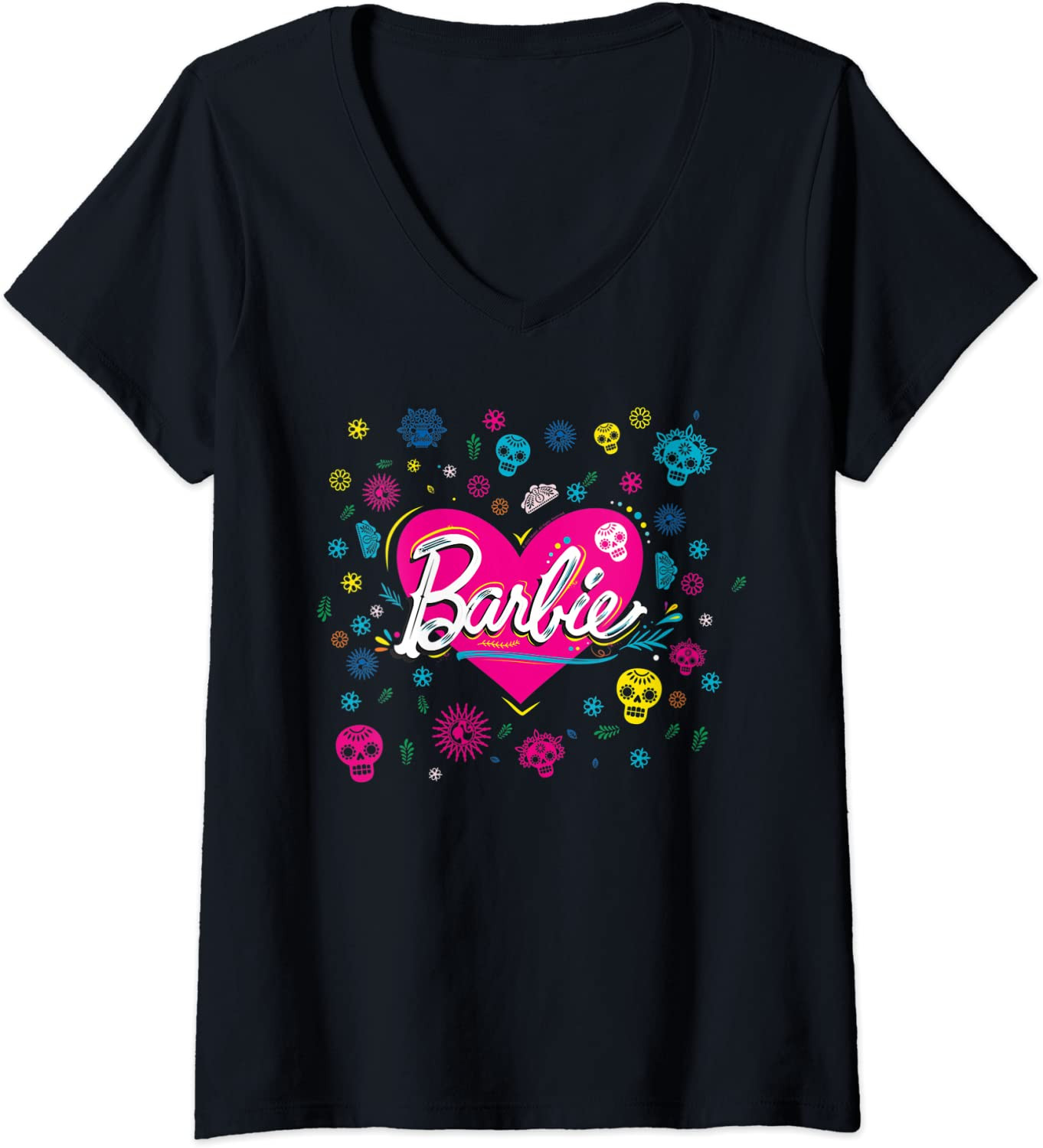 Halloween Heart Sugar Skulls T-Shirt