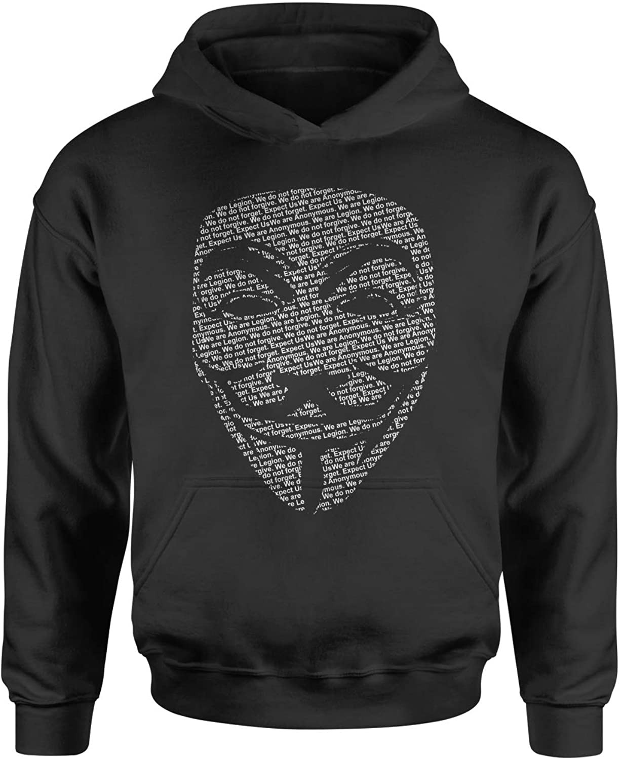 HOOD V For Vendetta Anonymous Mask X-Large Black T-Shirt