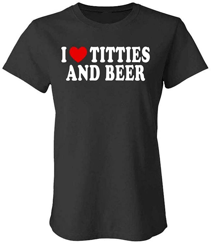 I Heart Titties And Beer - Love T-Shirt