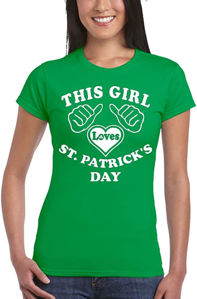 Junior This Girl Loves St. Patrick's Day Irish Green T-Shirt