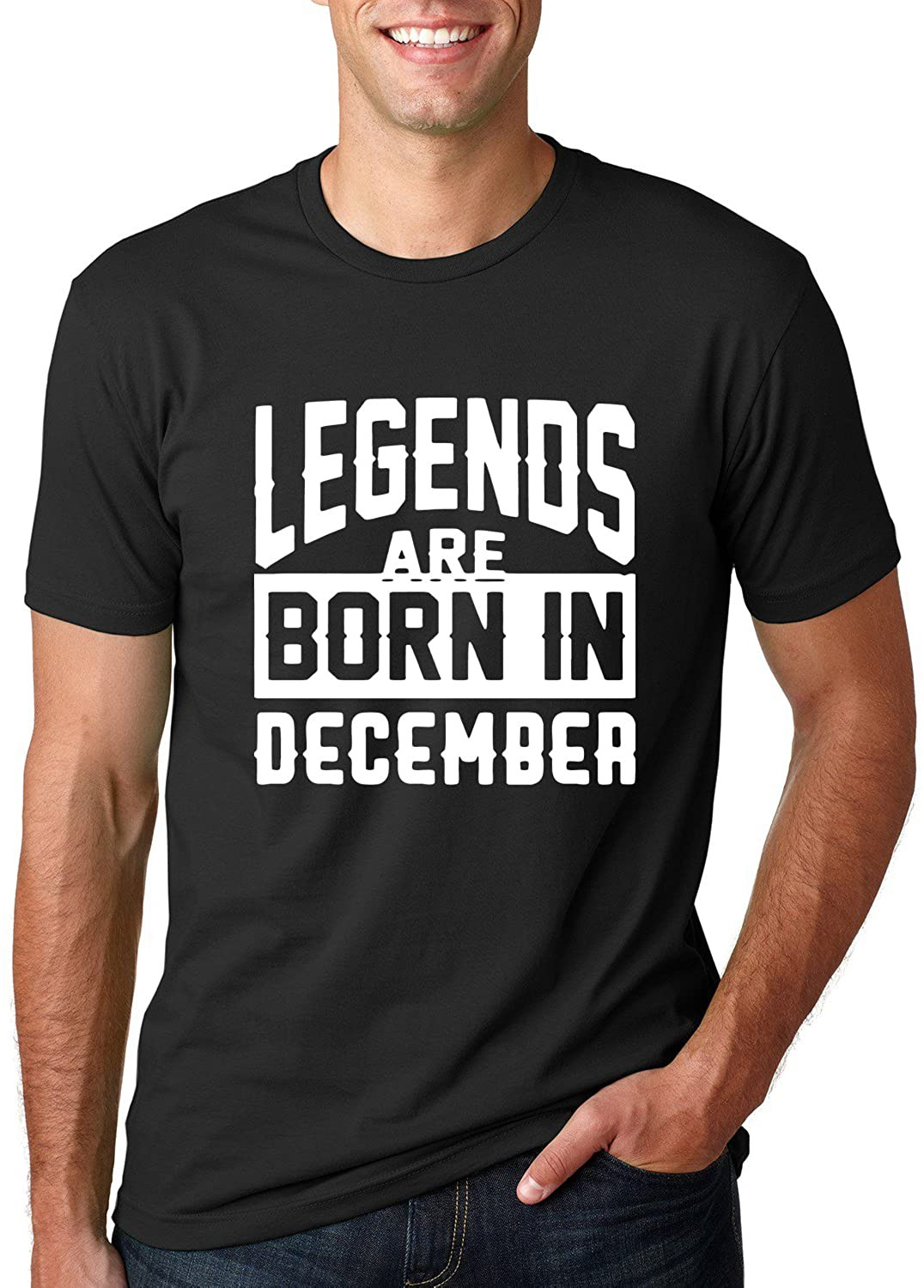 Legends Are Born In White Design T-Shirt