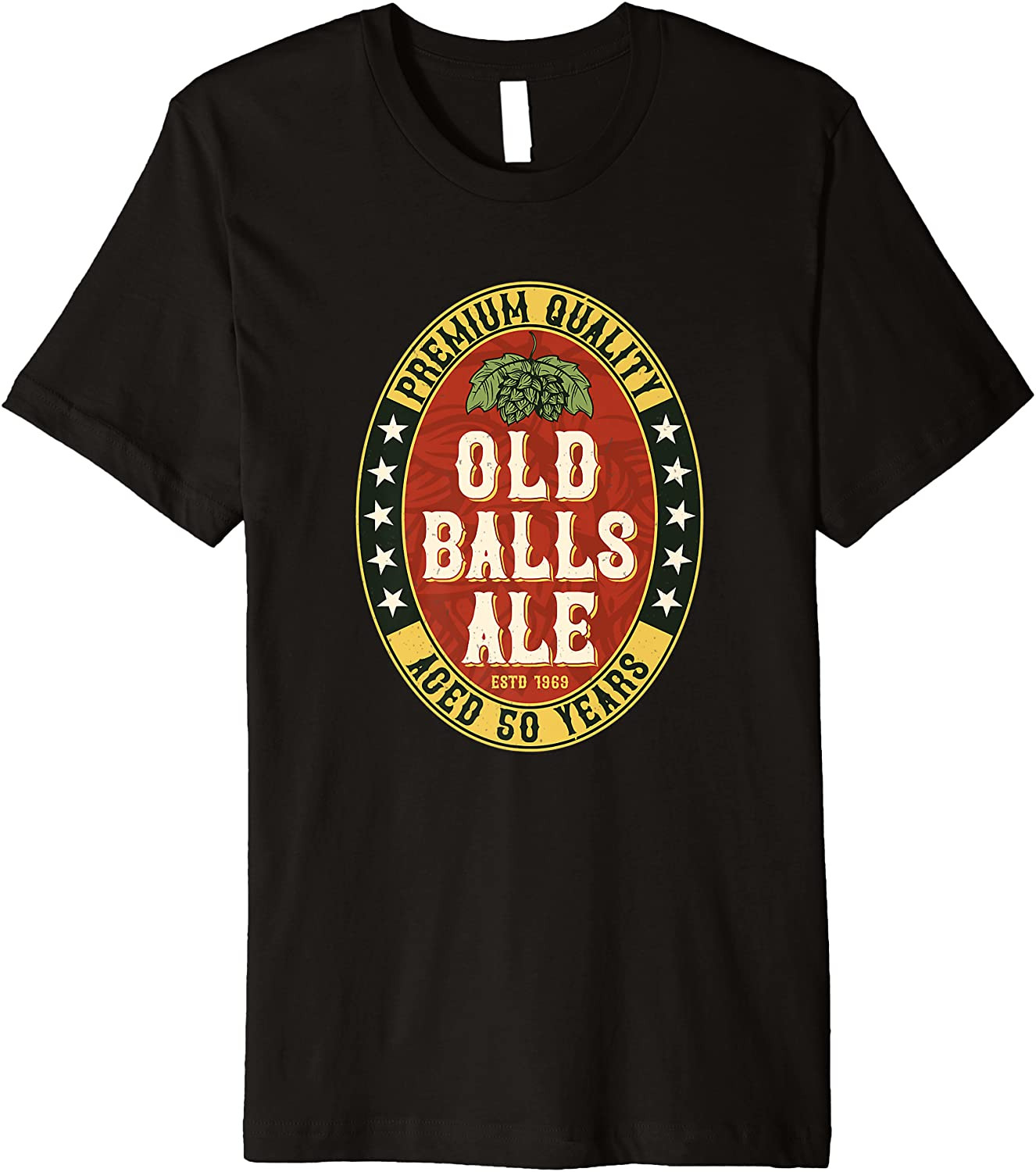 Over The Hill 50 Old Balls Club For Beer Lover T-Shirt