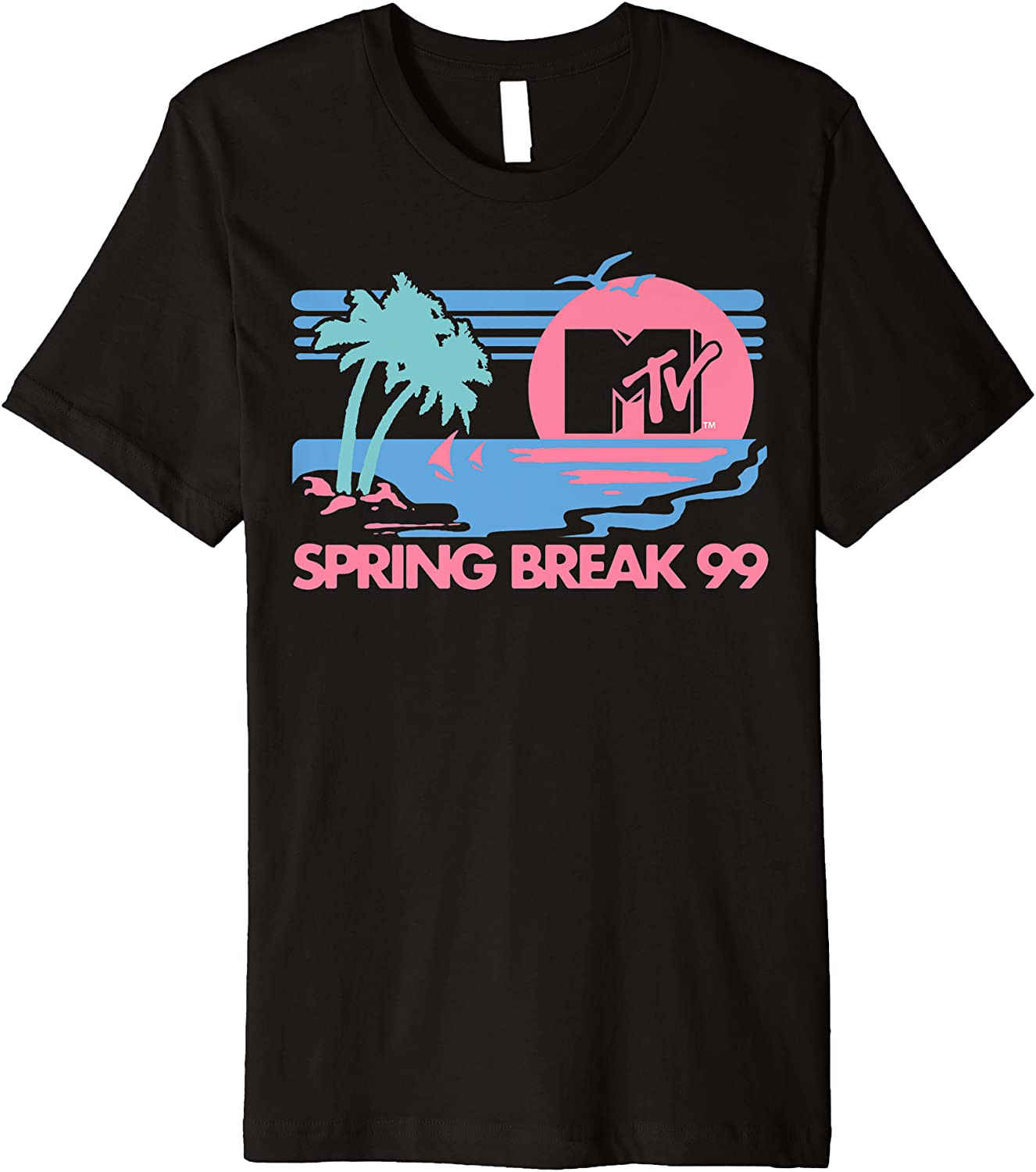 Spring Blake Tee Pastel Colors Beach Spring Break Logo T-Shirt