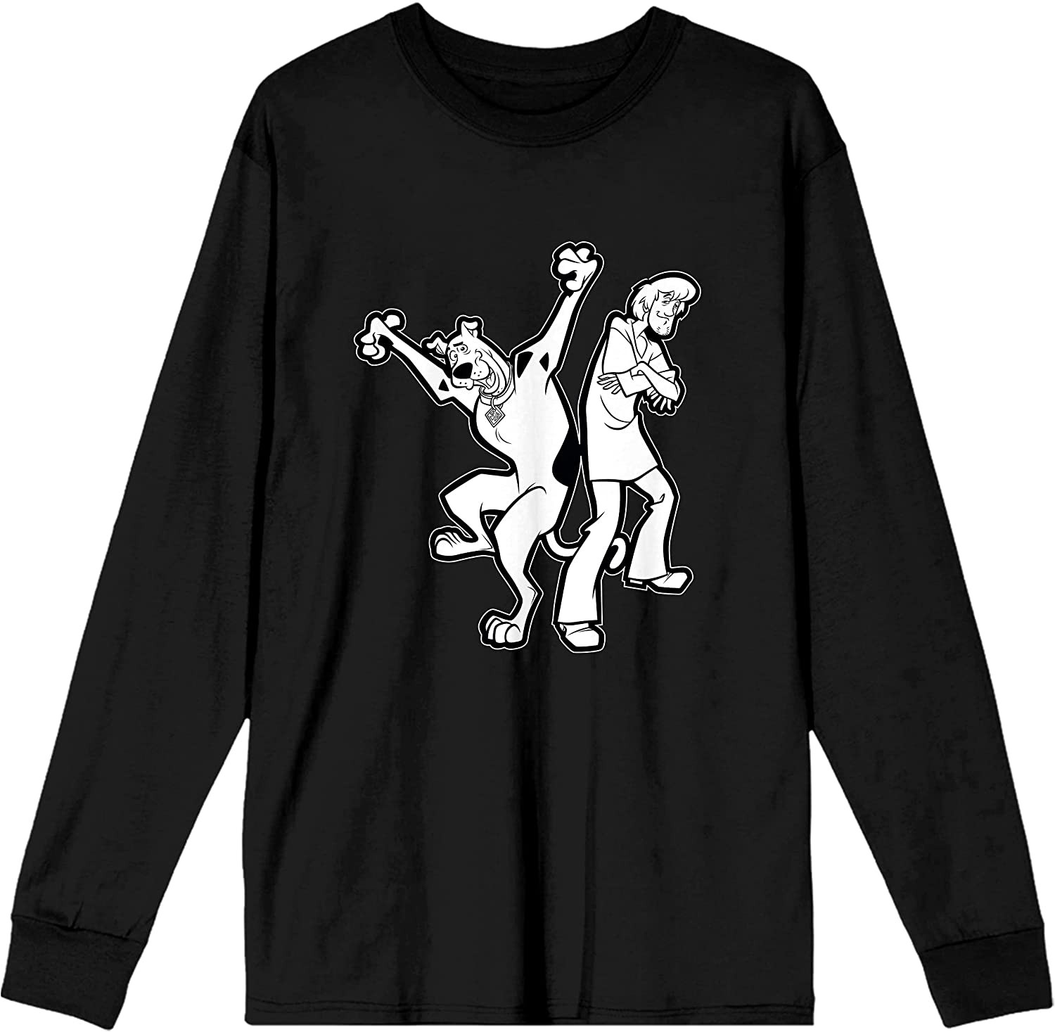 Scooby Doo Shaggy And Scooby Men's Black T-Shirt