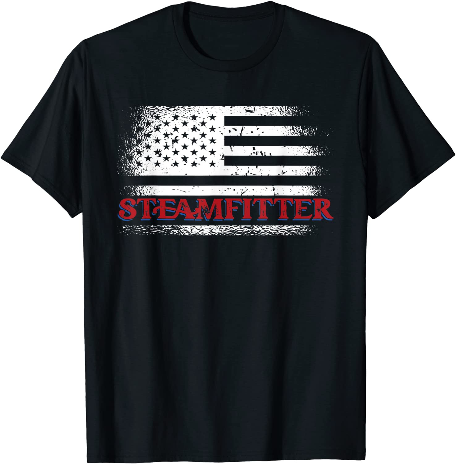 Steamfitter USA Flag Patriotic For A Pipefitter T-Shirt