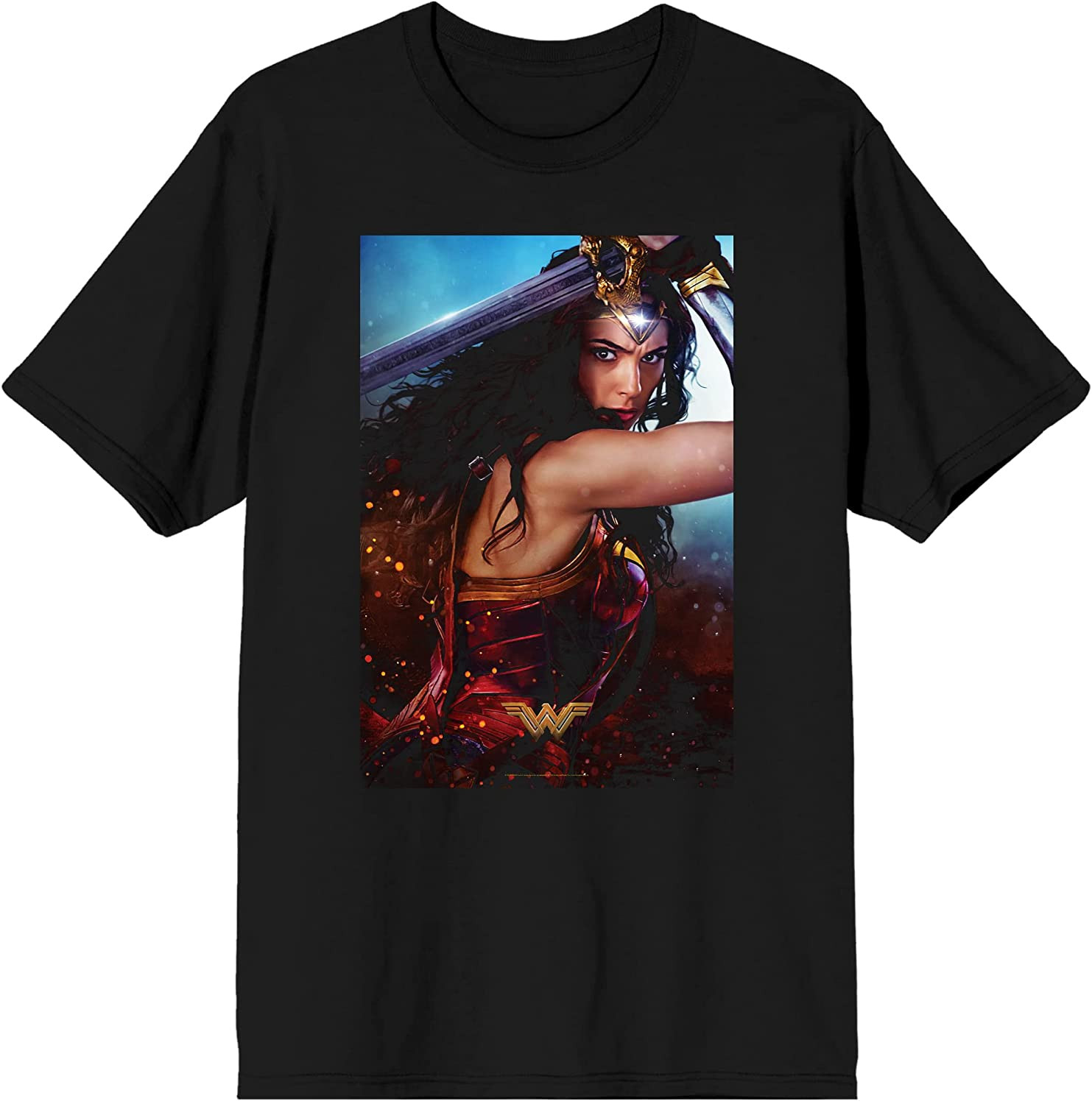 Wonder Woman Movie Poster Men's Black T-Shirt