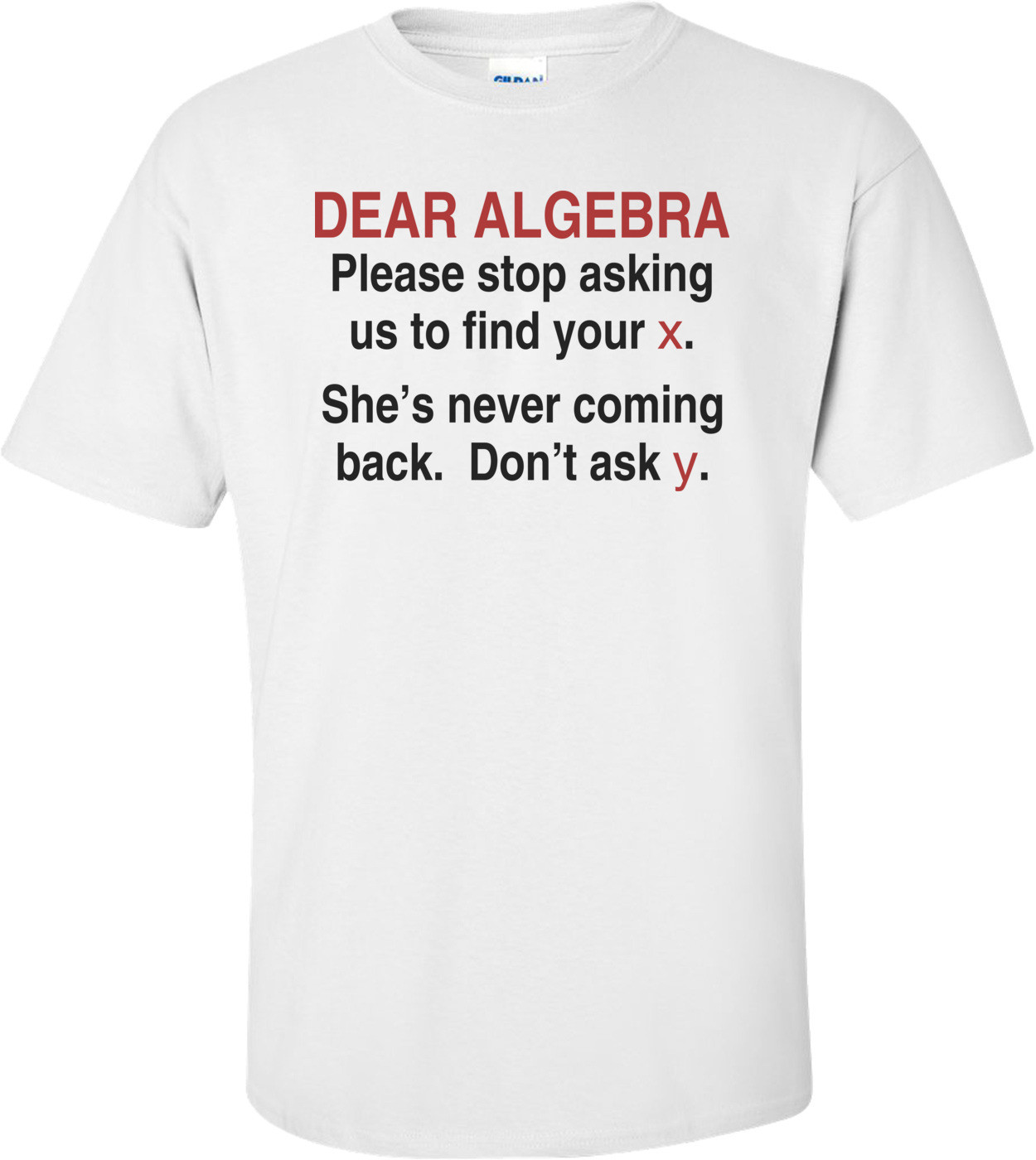 Dear Algebra... 