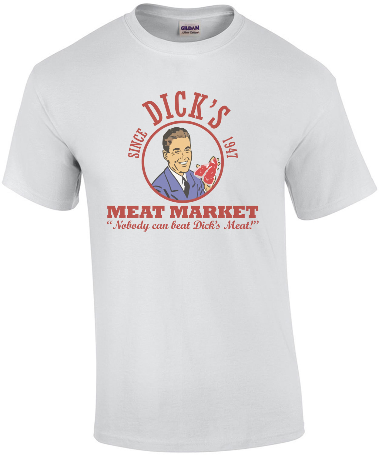 Dick's meat market - nobody can beat dicks meat! Funny vintage