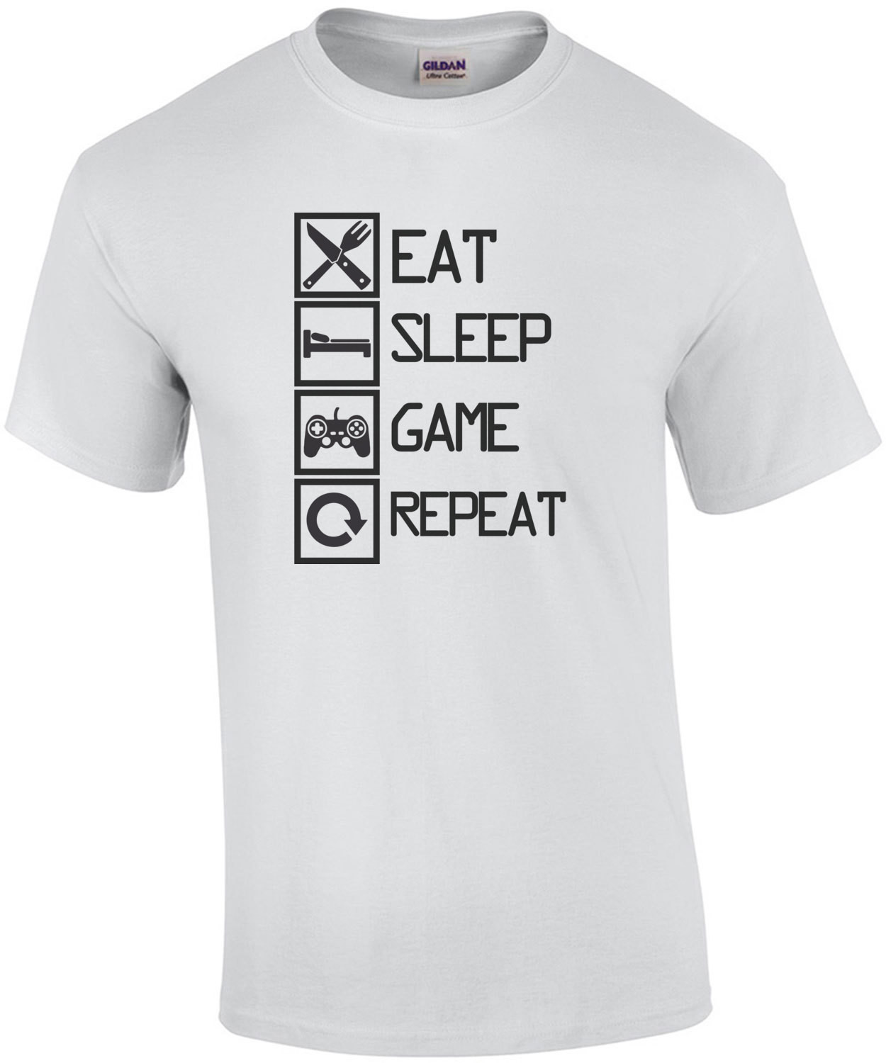 eat sleep game repeat - gaming