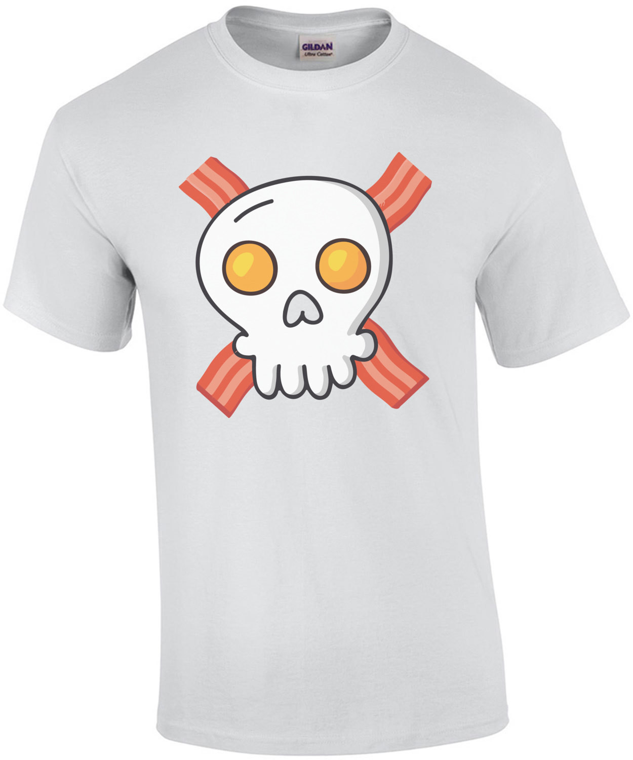 Eggs and bacon - skull and crossbones - funny breakfast