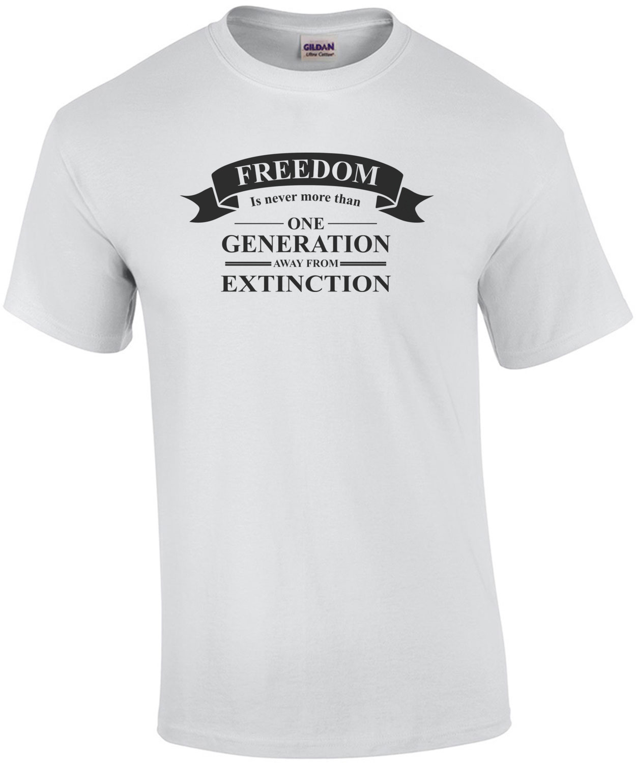 Freedom is never more than one generation away from extinction - Ronald Reagan Quote