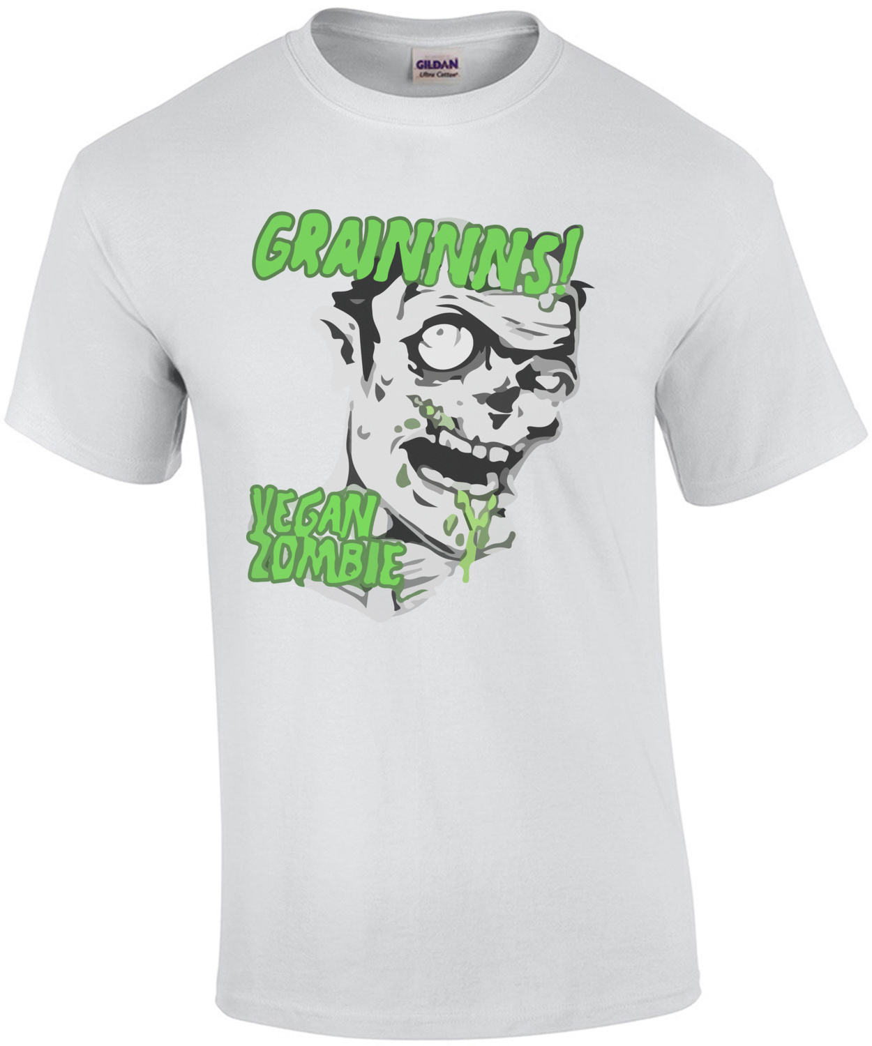 Grainnns! Vegan Zombie - Vegetarian zombie, Funny Zombie