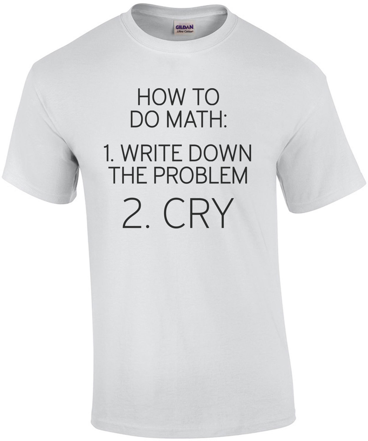 How to do math: 1. write down the problem 2. cry - math