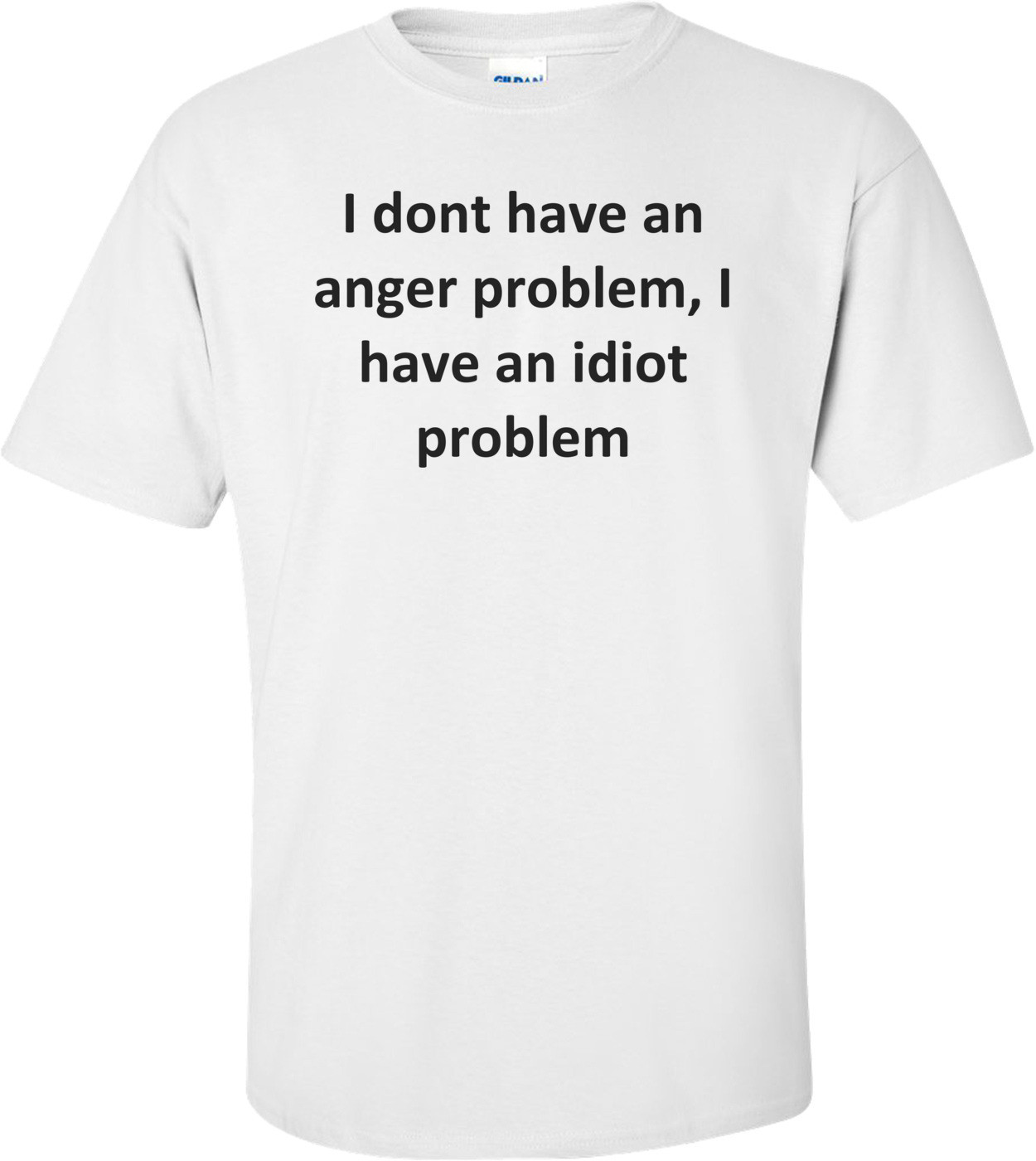 I dont have an anger problem, I have an idiot problem