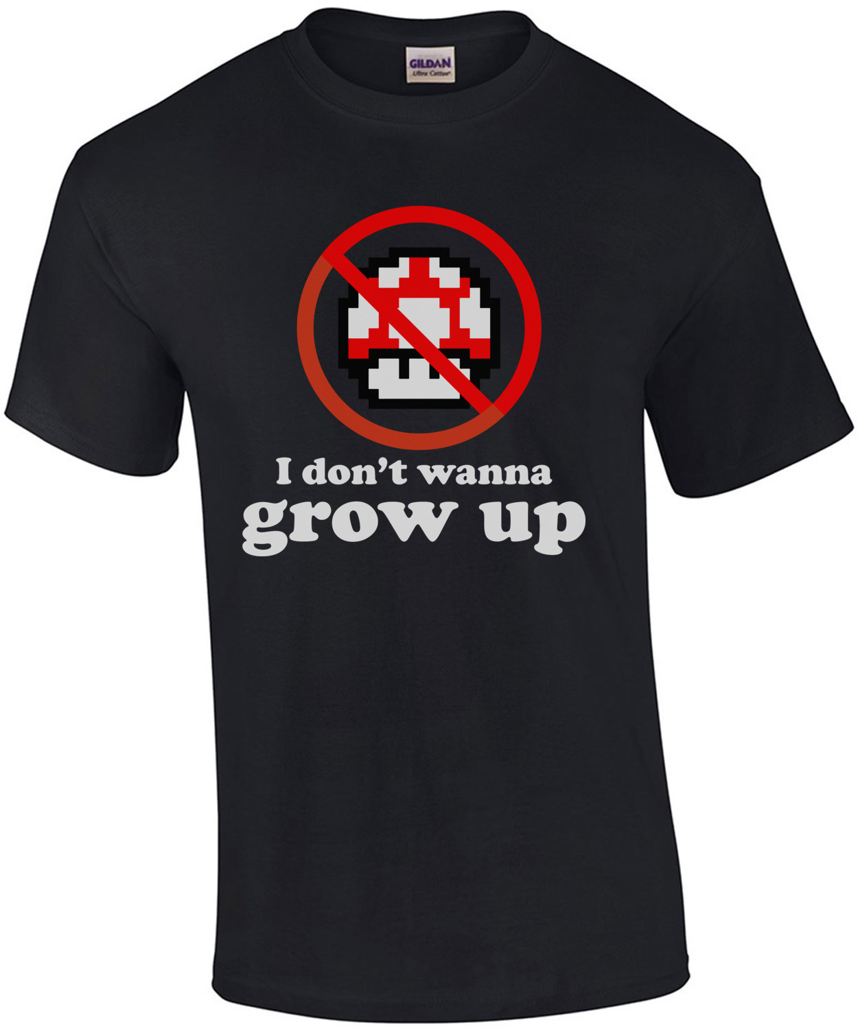 I don't want to grow up - super mario bros mushroom