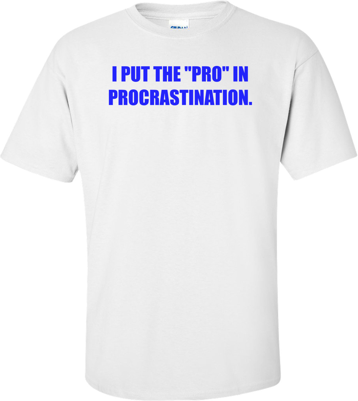 I PUT THE "PRO" IN PROCRASTINATION.