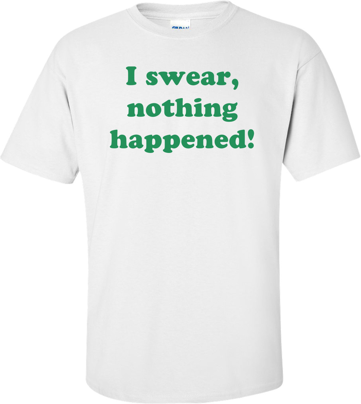 I swear, nothing happened!