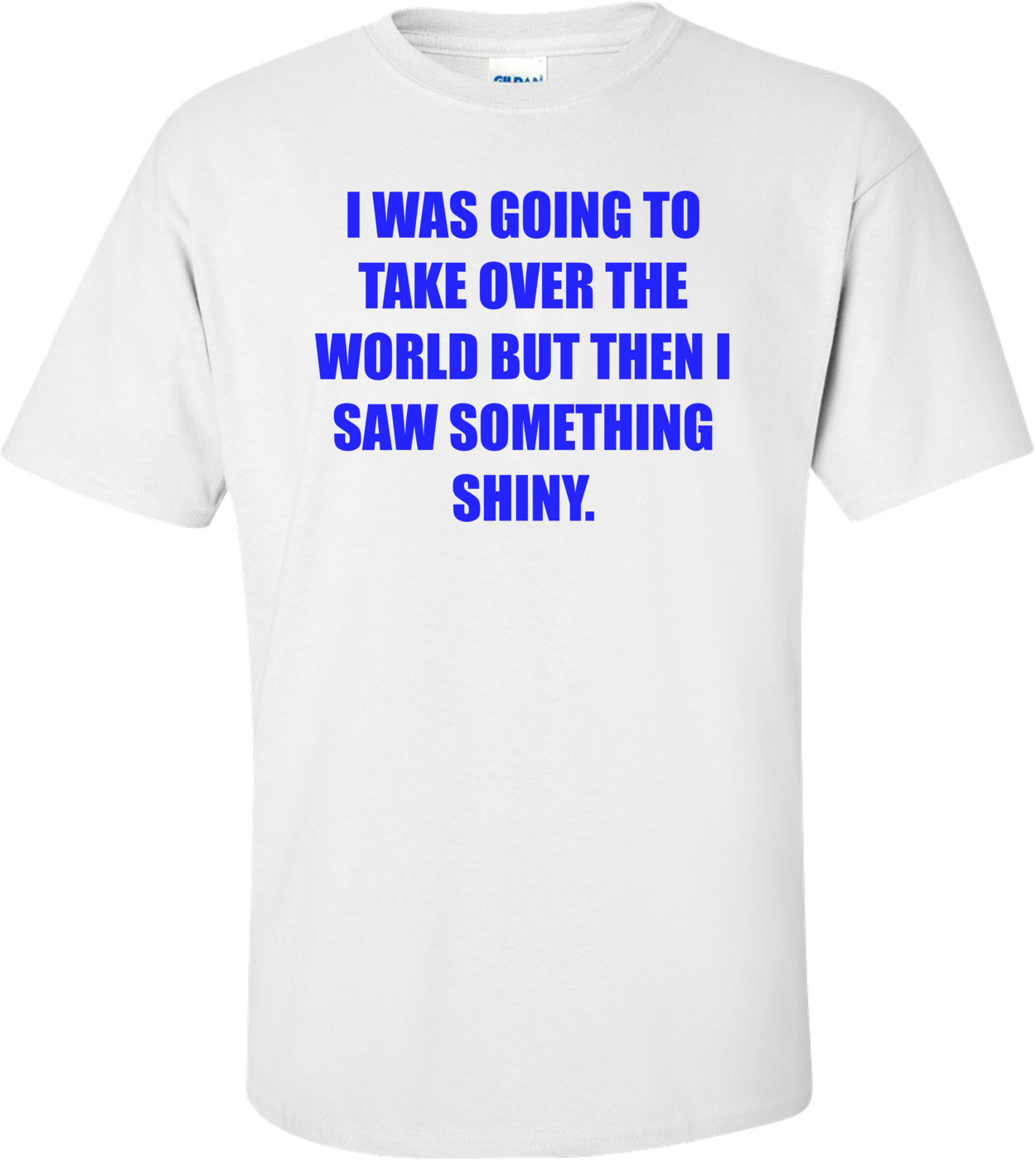 I WAS GOING TO TAKE OVER THE WORLD BUT THEN I SAW SOMETHING SHINY.