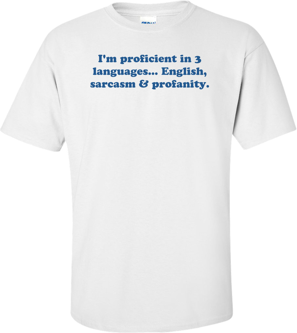 I'm proficient in 3 languages... English, sarcasm & profanity.