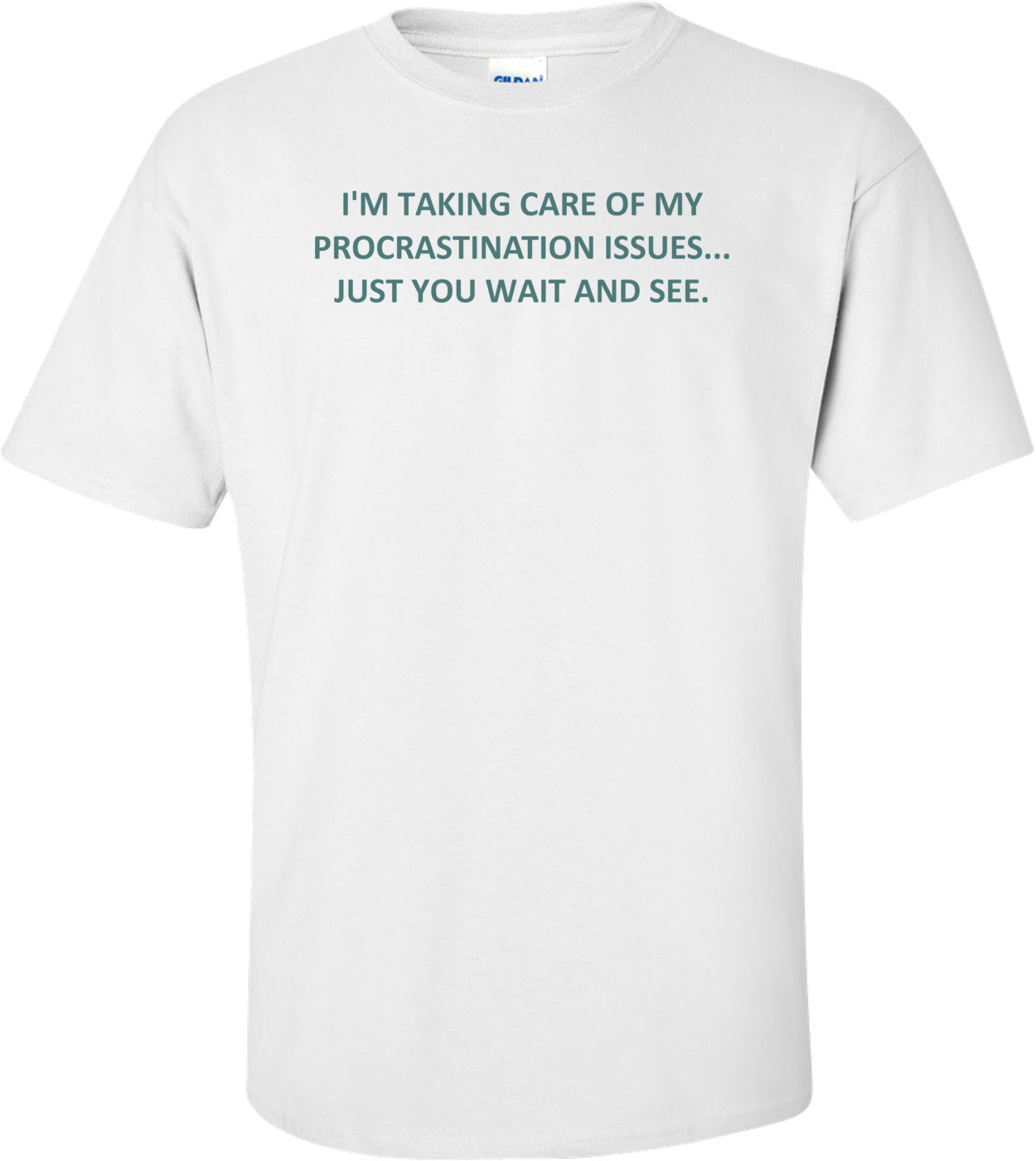 I'M TAKING CARE OF MY PROCRASTINATION ISSUES... JUST YOU WAIT AND SEE.