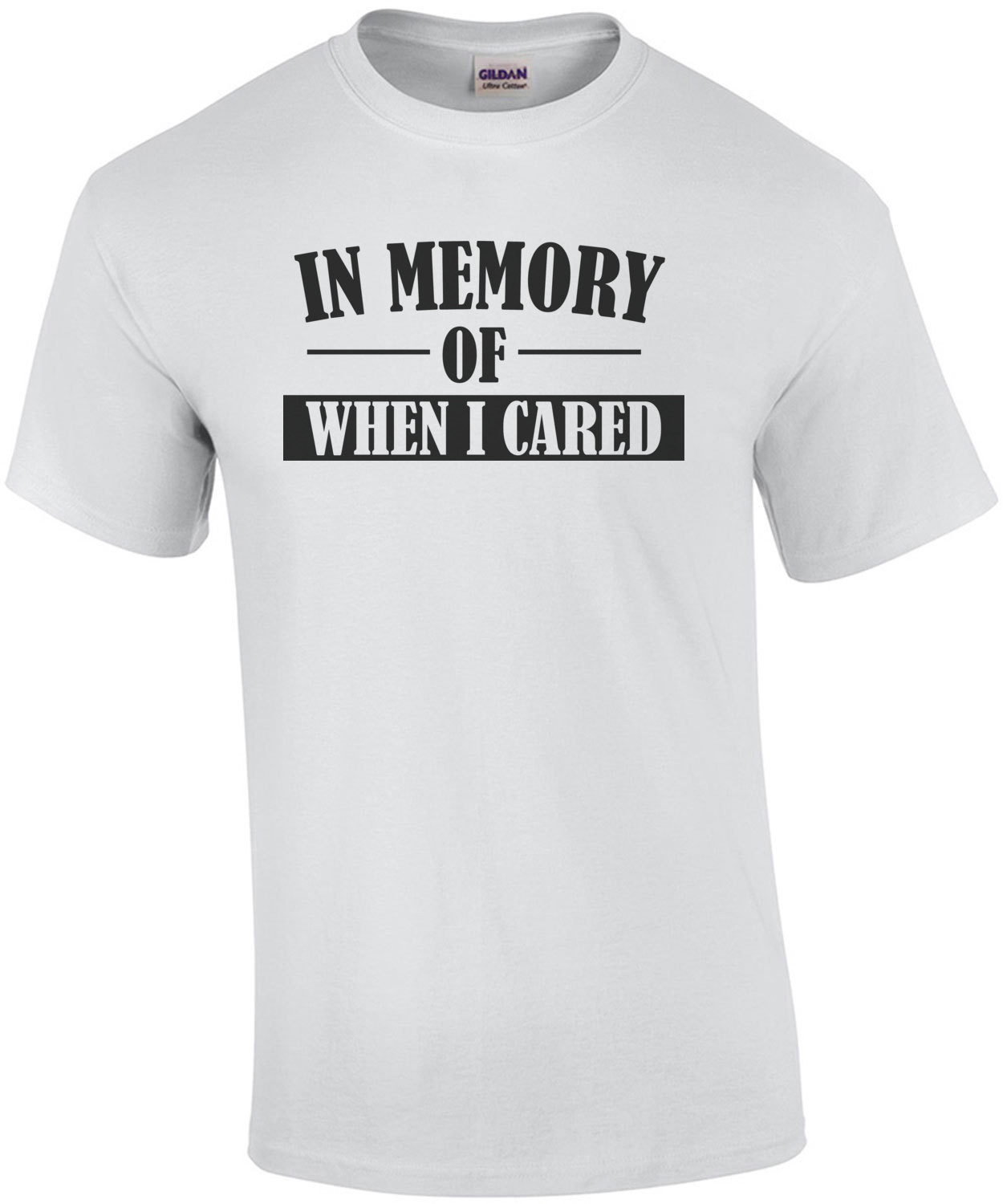 IN MEMORY OF WHEN I CARED.