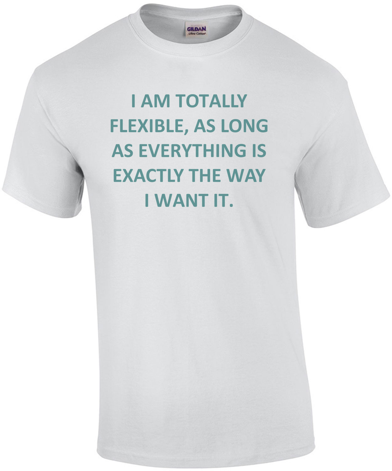 I AM TOTALLY FLEXIBLE, AS LONG AS EVERYTHING IS EXACTLY THE WAY I WANT IT. Funny