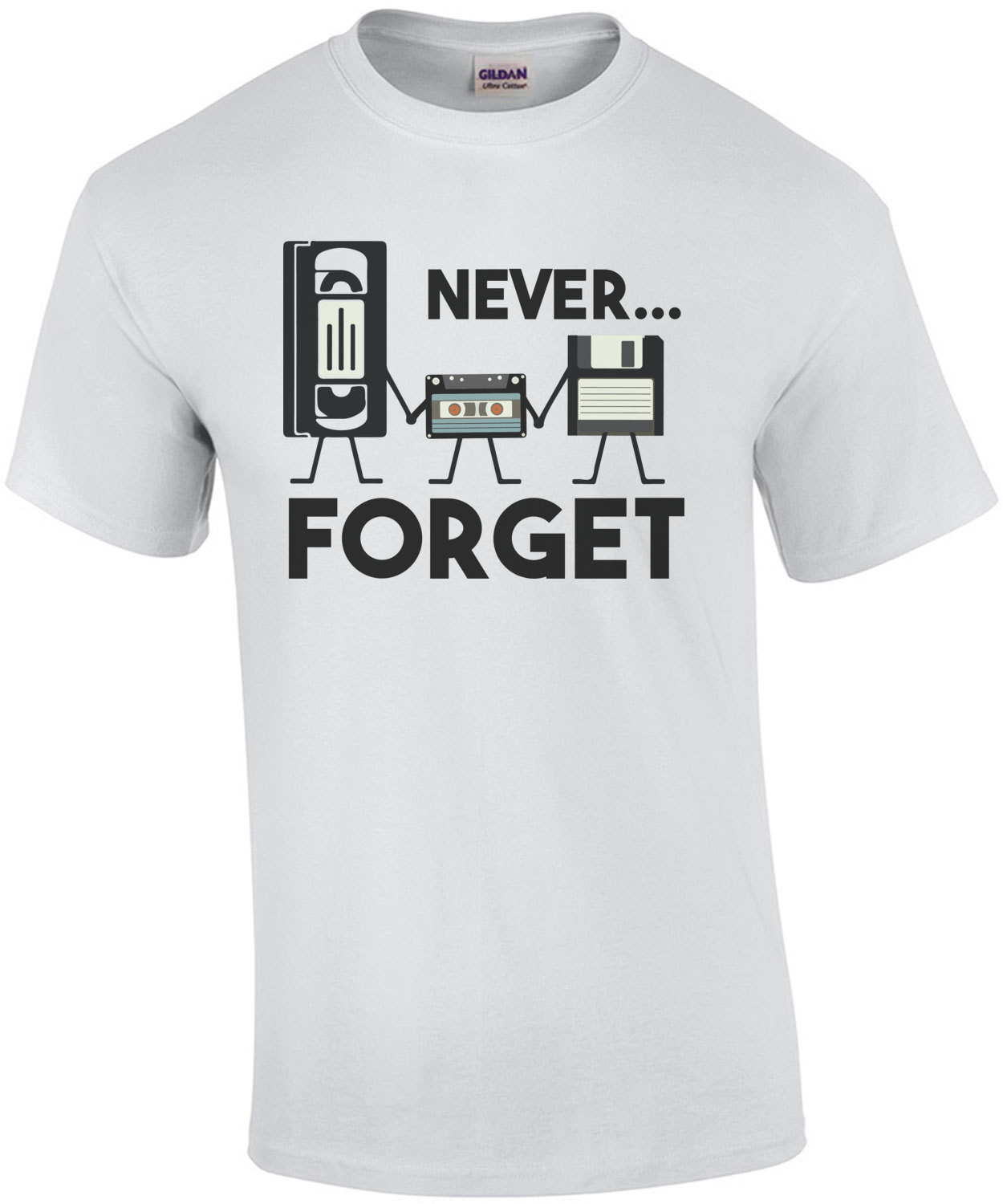 Never Forget - VHS Tape, Floppy Disk, Tape, Funny Nostalgia