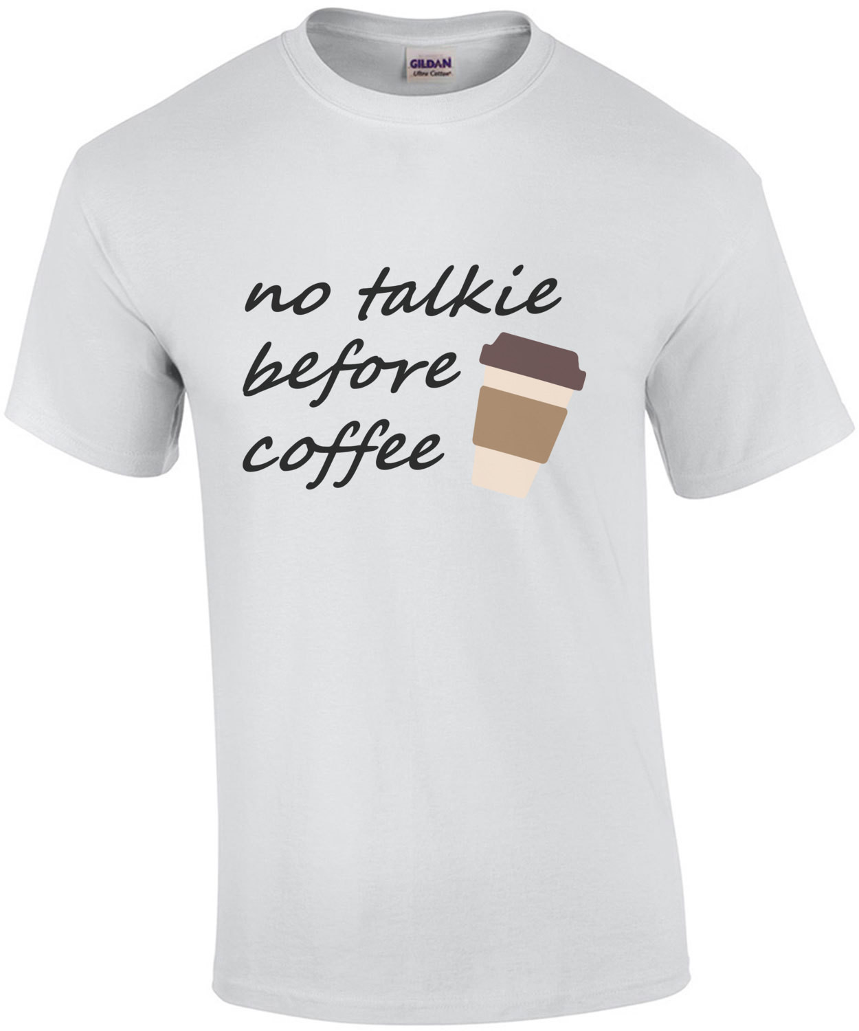 No talkie before coffee - funny coffee