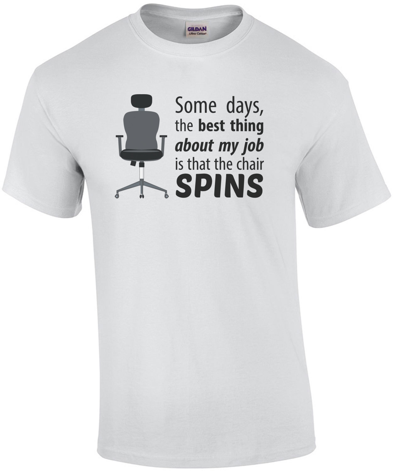 Some days, the best thing about my job is that the chair spins - work office humor - funny