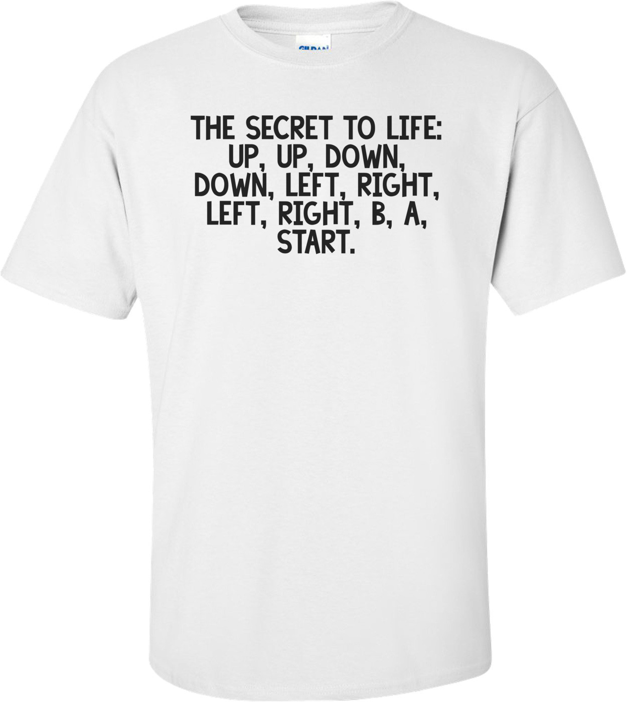 The secret to life: up, up, down, down, left, right, left, right, b, a, start.