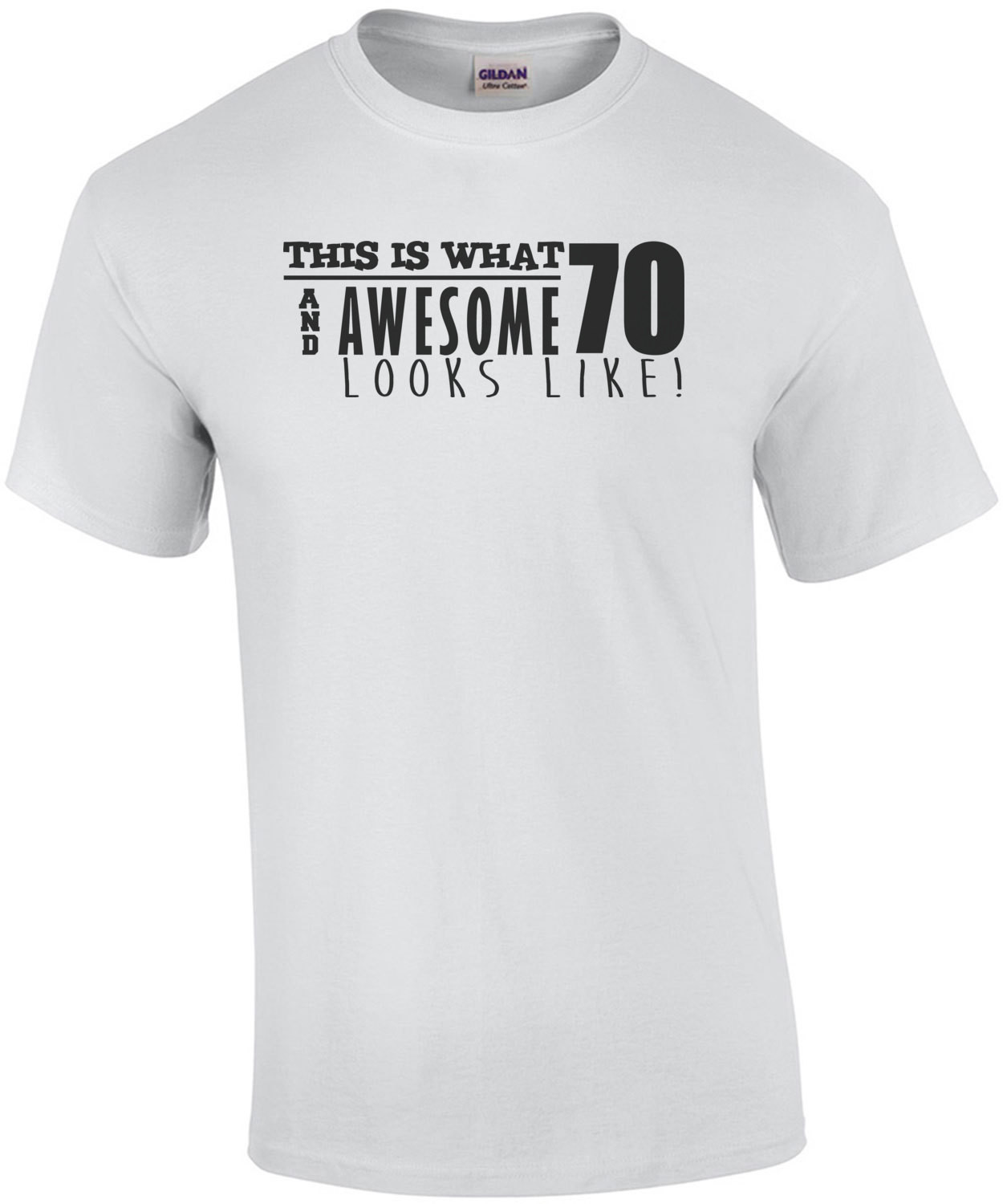 This is what 70 and awesome looks like 70th birthday - happy birthday 70 tshirt