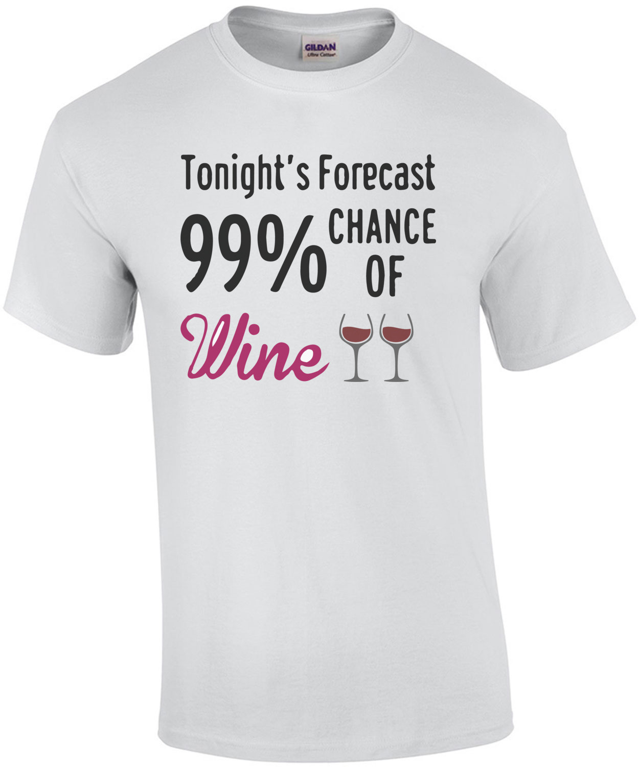 Tonight's Forecast 99% Chance of Wine.
