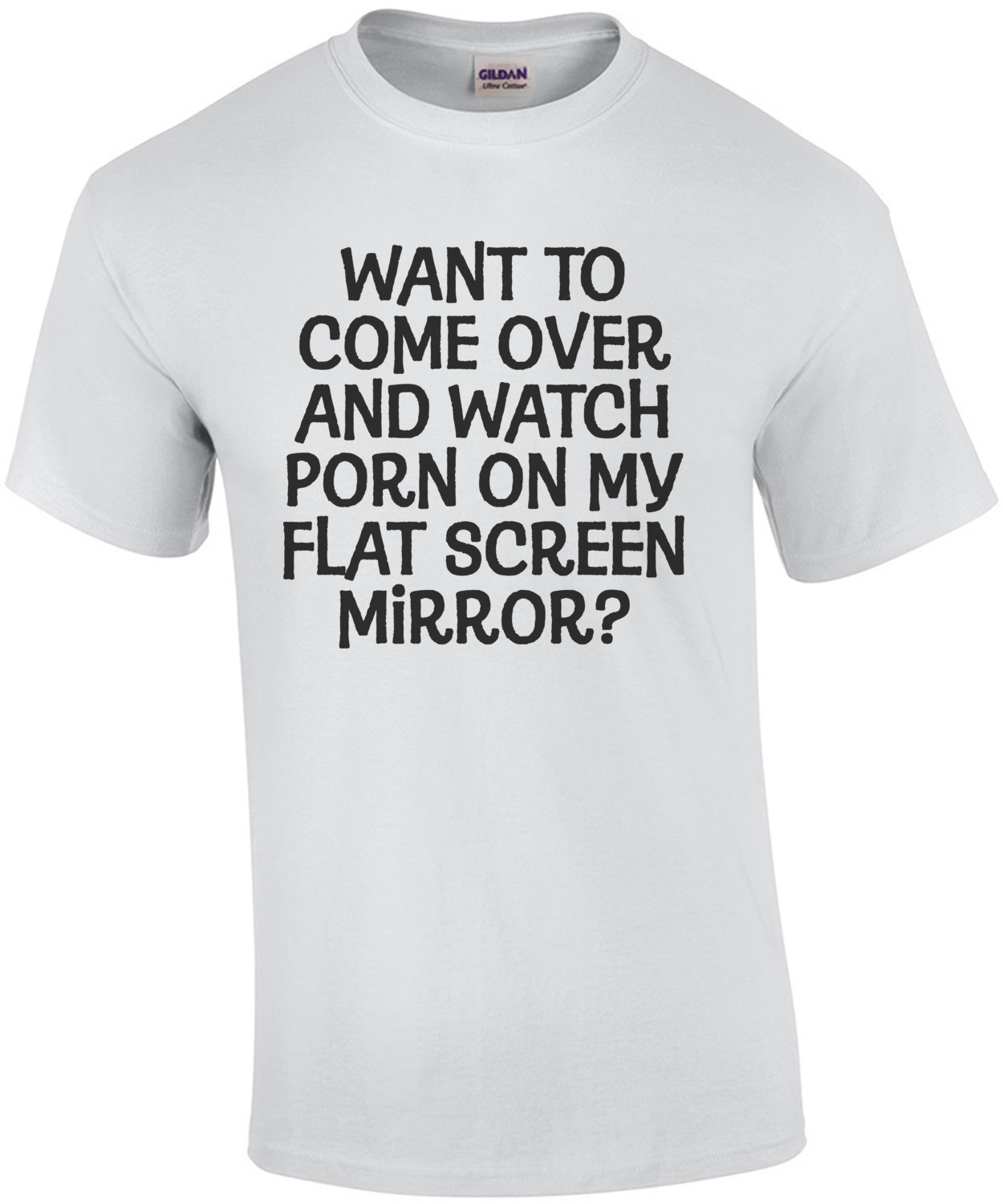 Want to come over and watch porn on my flat screen mirror? Funny