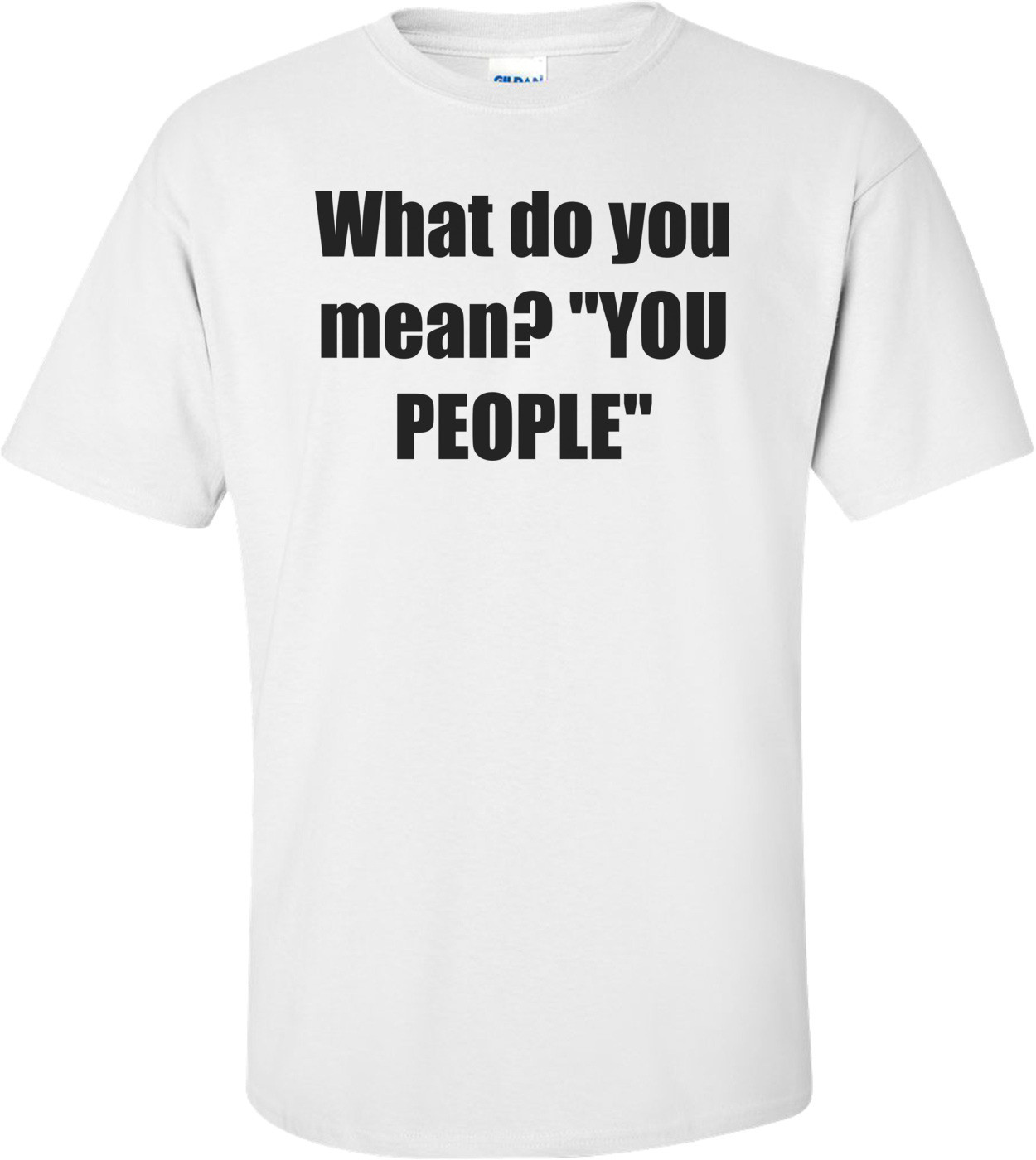What do you mean? "YOU PEOPLE"