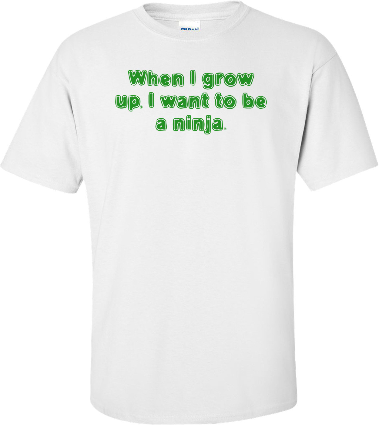 When I Grow Up, I Want To Be A Ninja.