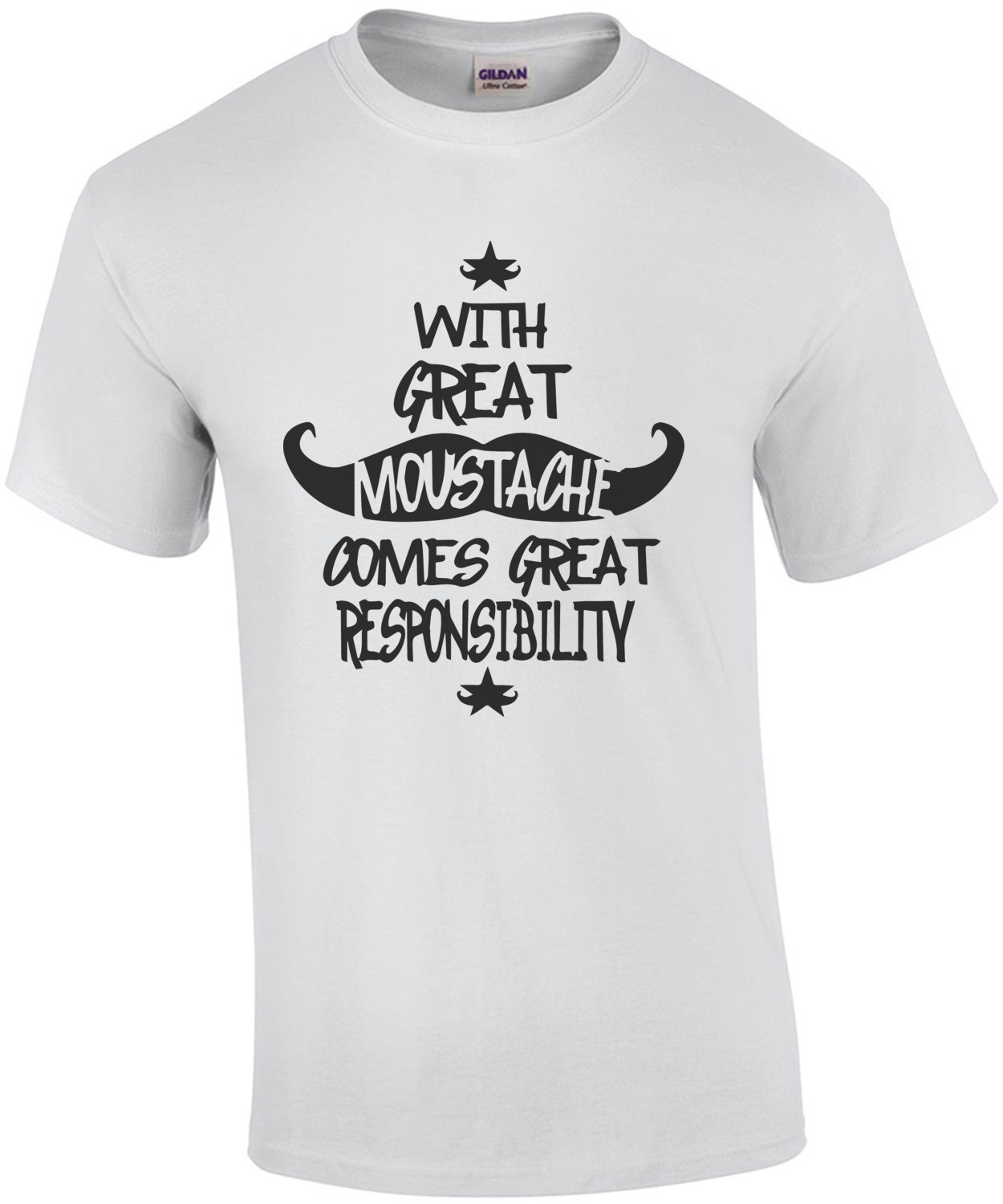 With Great Mustache Comes Great Responsibility - Funny